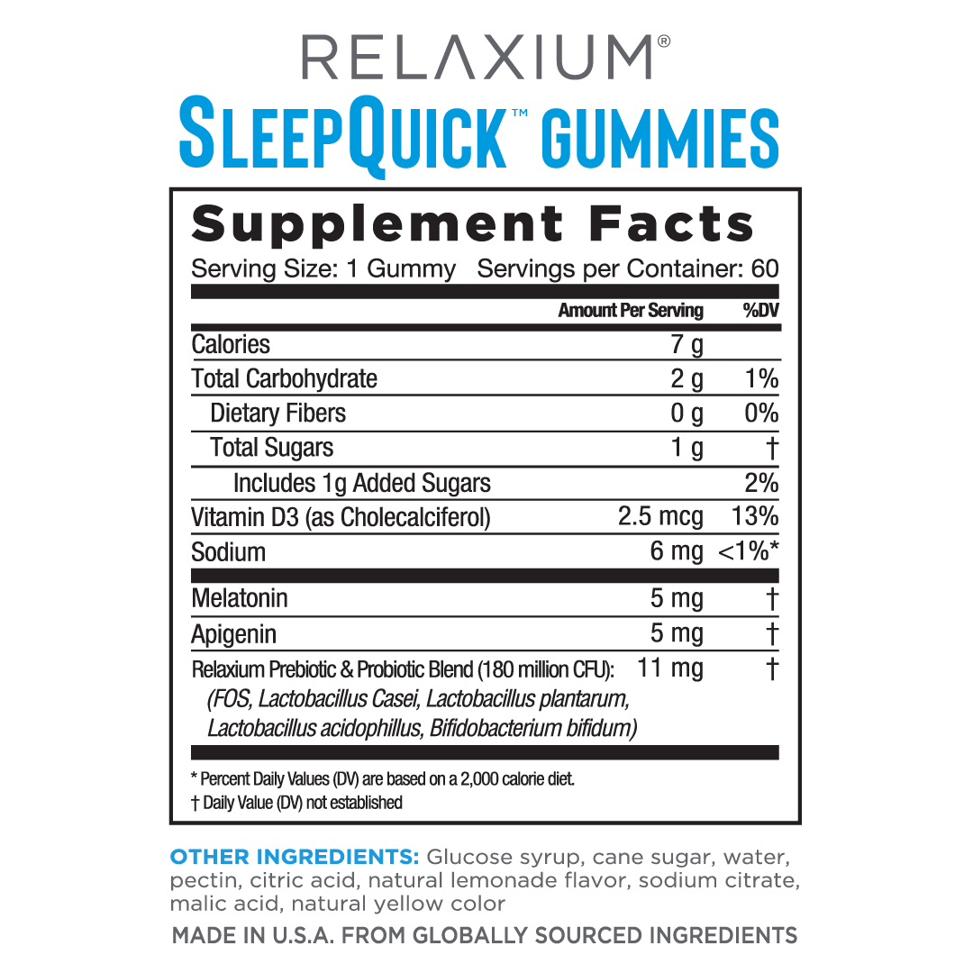 RELAXIUM® SleepQuick Gummies