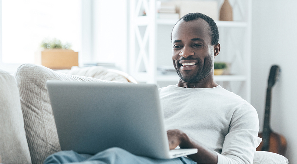 Men working in laptop